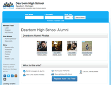 Tablet Screenshot of dearbornhighschool.net